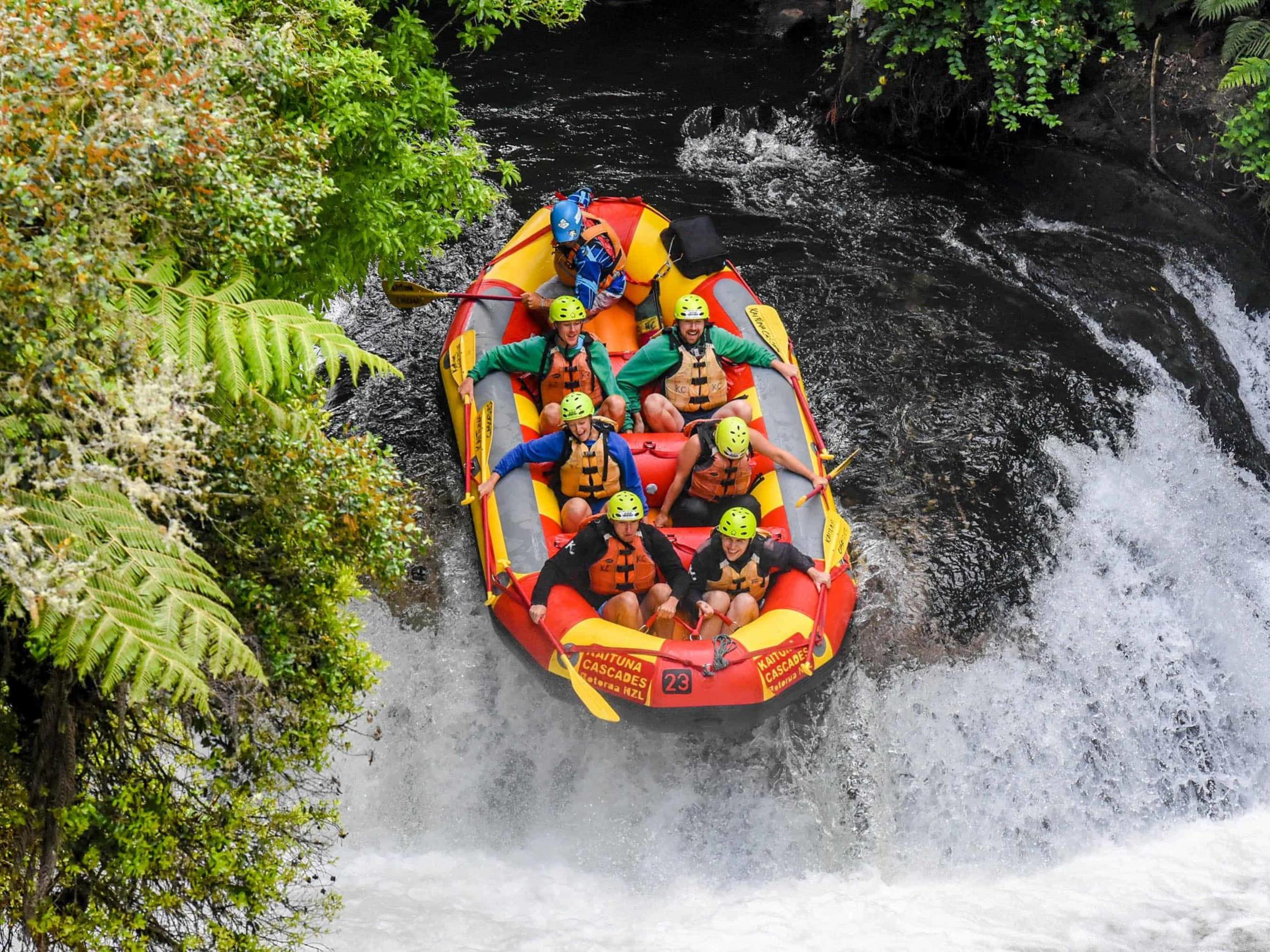 a man riding on the back of a boat